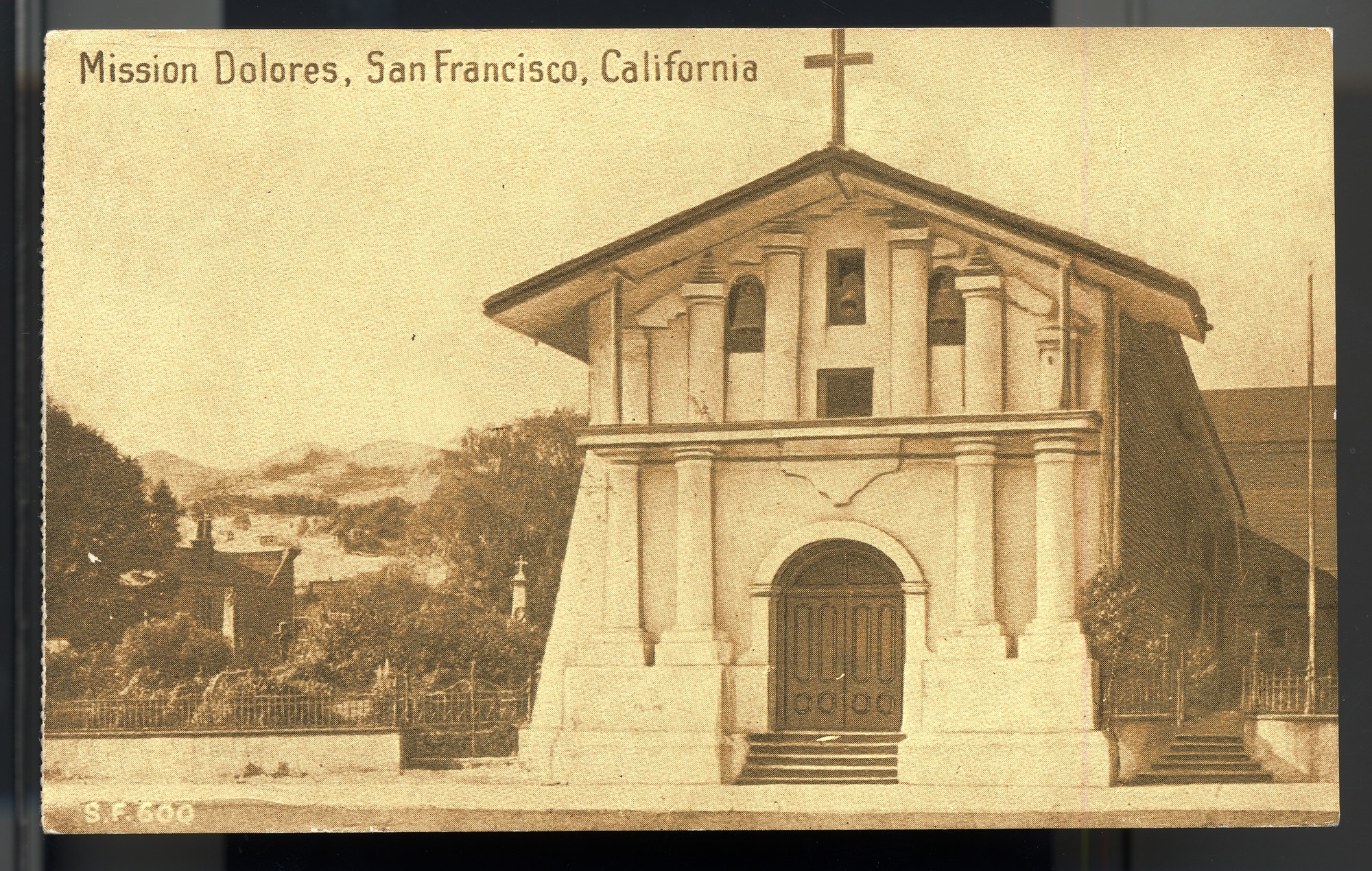 California Mission Colored Postcards 24 | California Missions Postcard 23 – Mission Dolores, San Francisco, California. Cardinell-Vincent Company. ca 1910 or 1915. NMAH 1986.0639.0406.