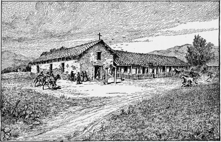 Dodge and Harmer's illustrations 56 | California Missions XXI. Mission San Francisco Solano, founded July 4th, 1823