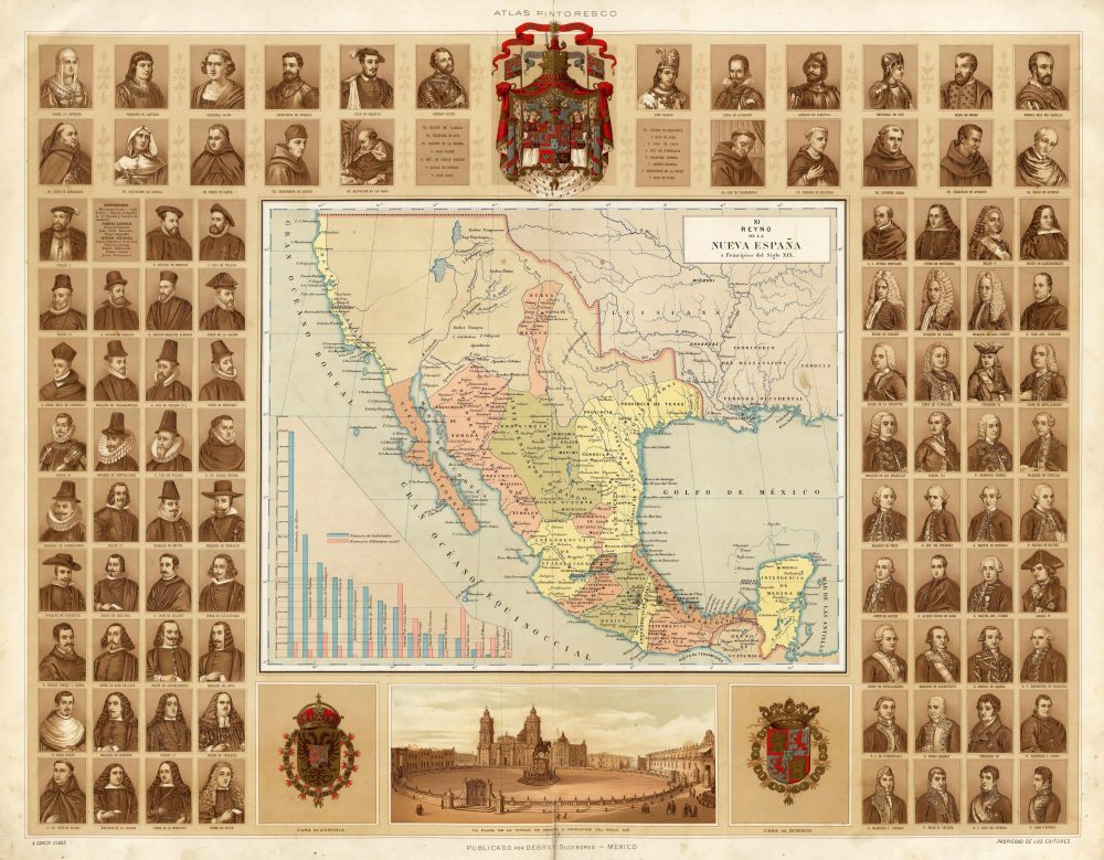 California Missions Maps 9 | California Missions Reyno de la Nueva Espana a Principios del Siglo XIX by A. G. Cubas