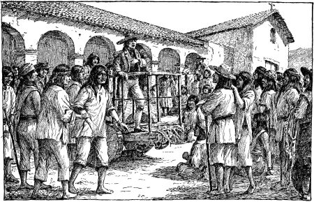 Dodge and Harmer's illustrations 18 | California Missions Juan B. Alvarado Harangues the Indians of Mission San Miguel, 1831 - A. F. Harmer