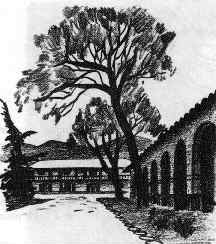 History of San Juan Bautista 3 | California Missions The old monastery wing with its colonnade of arches