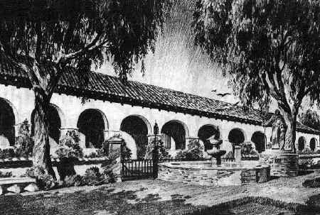 History of San Fernando Rey de España 2 | California Missions Mission San Fernando Rey de España and its beautiful fountain