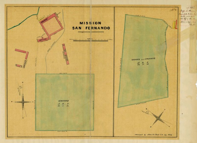 Brief History of San Fernando Rey 2 | California Missions Land Claims of 1854 - Mission San Fernando