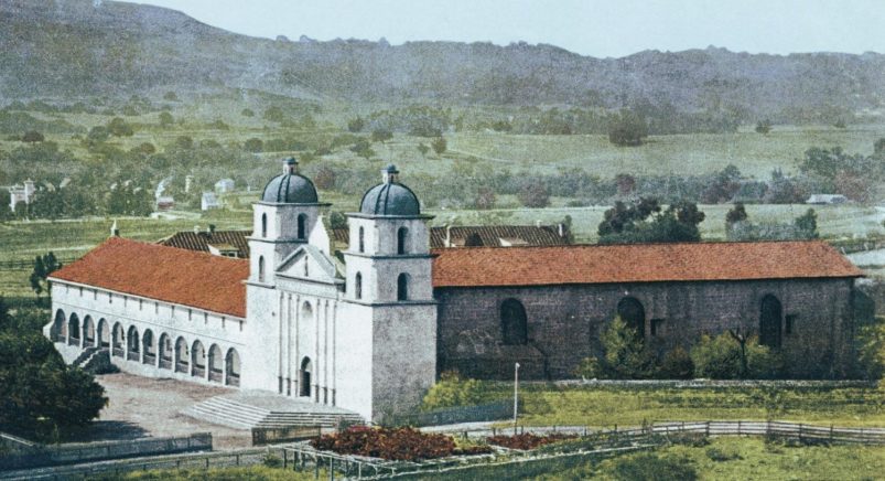 Brief History of Santa Barbara 3 | California Missions Mission Santa Barbara old portrait