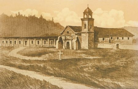 Cardinell Vincent Postcards 13 | California Missions Mission Santa Cruz