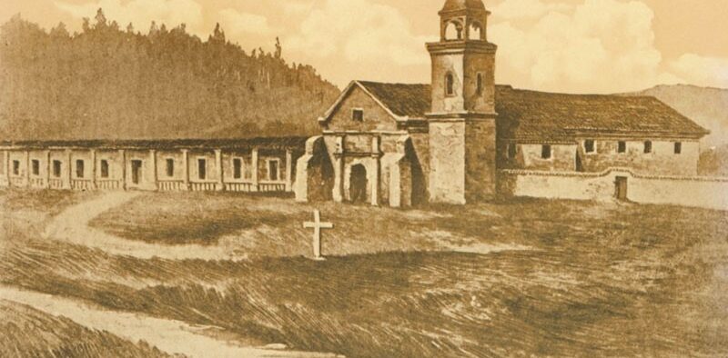 Mission Santa Cruz - Cardinell Vincent Postcards Collection