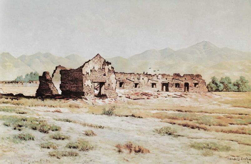 Brief History of La Soledad 2 | California Missions Painting of Nuestra Señora de la Soledad by Edwin Deakin 1899